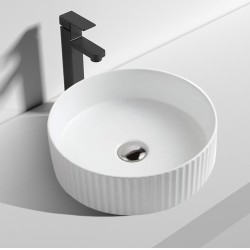 360*360*120mm Bathroom Round Above Counter Gloss White Ceramic Wash Basin 360*360*120mm Bathroom Round Above Counter Gloss White Ceramic Wash Basin